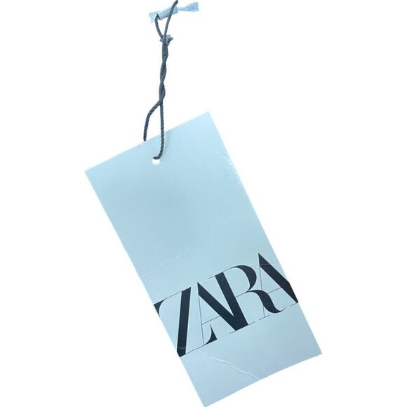 Zara Women Midi Dress S Navy Blue Halter Neck Satin Sleeveless 8304/162 NWT - Picture 5 of 9